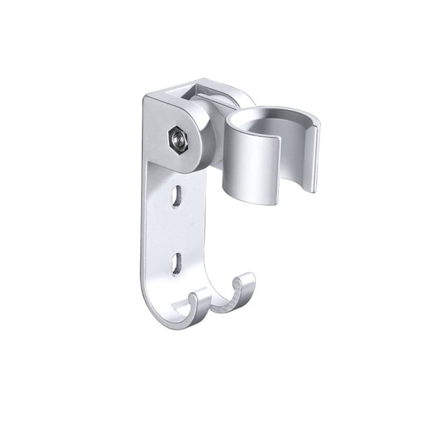 Naiovety Soporte autoadhesivo para cabezal de ducha, soporte para cabezal de ducha de baño sin perforaciones, soporte de aluminio para cabezal de ducha Accesorios de baño Plata Naiovety HA082557-01