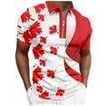 thumbnail image 1 of DGMIOCS Mens Collared Shirt Athletic Classic Fit Gym Red XXL, 1 of 4