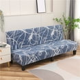 thumbnail image 4 of Dowbom Armless Futon Sofa Slipcover,Stretch Printed Sofa Bed Slipcover Full size Without Armrests Slipcover Non-slip Washable Soft Furniture Protector for Living Room-S(47"-59")-K, 4 of 8