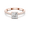 Rose Gold, variant on Handmade Rose Gold Moissanite Ring - Sparkling Square Princess Cut Diamond Simulant with Pave Band - 18k Gold over Silver - Elegant Promise Ring