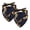 Multi-colored 3, variant on PhooArto Golden Roses Flower Silhouette Pattern Dog Bandanas, 2 Pack Soft Washable Pet Scarf Triangle for Large Dogs Puppies and Cats