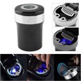 thumbnail image 1 of Cenicero Portátil, Cenicero De Coche De Acero Inoxidable ABS Negro Ecológico Sin Fugas De Olor Para Coche Para El Hogar Para La Oficina Para El Hotel ANGGREK Car Cigarette Ashtray, 1 of 8