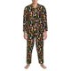 thumbnail image 3 of Balery Mushrooms Pijama para Hombre de Dos Piezas con Manga Larga, Conjunto de Dormir y Descanso Suave con Bolsillos-Large, 3 of 7