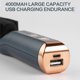 thumbnail image 5 of Cepillo alisador y rizador inalámbrico 2 en 1 con control de calor cerámico, recargable por USB, tamaño viaje, blanco., 5 of 5