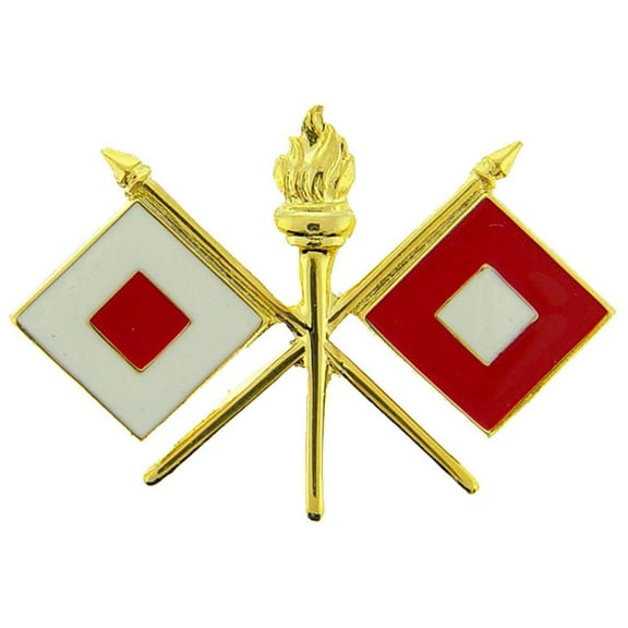 Eagle Emblems P15244 Pin - Army, Signal Corps - 1.125 in.