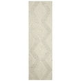 thumbnail image 5 of SAFAVIEH Blossom Winston Chevron Wool Runner Rug, Silver/Ivory, 2'3" x 8', 5 of 9