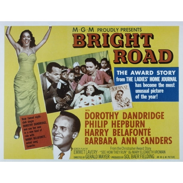 Bright Road Dorothy Dandridge Harry Belafonte 1953 Movie Poster Masterprint Walmart Com Walmart Com