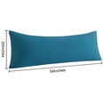 thumbnail image 4 of [Pillowcase]-2 Pack Ultra Soft Microfiber Body Pillowcases, Breathable and Easy Care Long Pillow Covers, 20" x 54", Slate Blue, 4 of 5