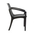 thumbnail image 6 of Beckham Outdoor Patio Dining Chair in Dark Eucalyptus Wood and Gray Rope, 6 of 9