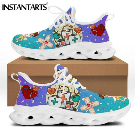 

Gradient Nurse Shoes Women Brand Design Premium Sketch Physio Medician Sneakers Non Slip Flats Female Beach Footwear