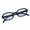 Matte Black (Blue), variant on Lennox Unisex Retro Hexagon Sunglasses Keyhole Frame UV400 Tortoise, Green