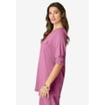thumbnail image 3 of Roaman's Women's Plus Size Zip Front Ultrasmooth Fabric Tunic, 3 of 3