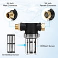 thumbnail image 4 of Uxcell Garden Hose Filter, Sediment Filter Attachment with 40 Mesh Screen for Water Broom/Pressure Washer Hose [3 Colors], 4 of 6