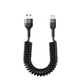 thumbnail image 1 of LEEYNEER Spring USB Car Charger Type C Cable For  14 13 12 15 16 Pro Max Fast Charging Cable For  Xiaomi Huawei Accessories, 1 of 3
