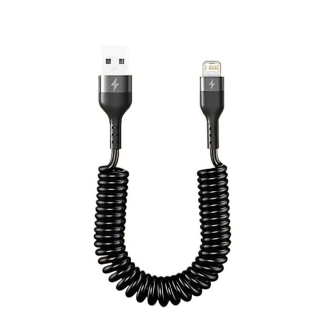 LEEYNEER Spring USB Car Charger Type C Cable For 14 13 12 15 16 Pro Max Fast Charging Cable For Xiaomi Huawei Accessories