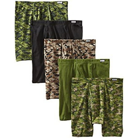 Print Briefs - Men's 5-Pack Comfort Soft Printed Boxer Briefs