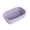 Purple, variant on HOARBOEG Plastic Woven Storage Basket, Small Rectangular Organizer Tray for Bathroom Kitchen and Desktop, Lightweight Utility Basket for Home Office, Countertop Decor with Open Top, Pink