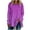 Purple, variant on Ahuyic Womens Plus Size Top, Casual Long Sleeve Blouse For Autumns And Winter, Womens Casual Full Sleeve Round Neck Loose Blouse Solid Color Print T-Shirt