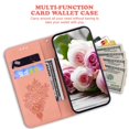 thumbnail image 3 of Nalacover for iPhone 14 Pro Wallet Case,Luxury Embossed Sun Flower Pattern PU Leather Soft TPU Magnetic Flip Folio Book Credit Card Holder Shockproof for Women Men Phone Cover+Wrist Strap.Pink, 3 of 7