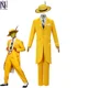 thumbnail image 2 of 2024 Halloween The Mask Jim Carrey Traje amarillo y máscara Traje de cosplay Traje de juego de rol para hombres Nuevo disfraz de fiesta de Halloween, 2 of 5