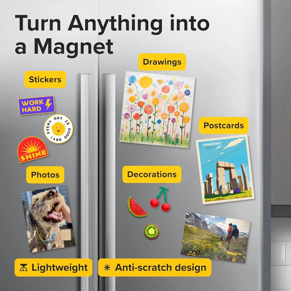 Sheets For Magnetic Stickers And Photos - 100% Customizable