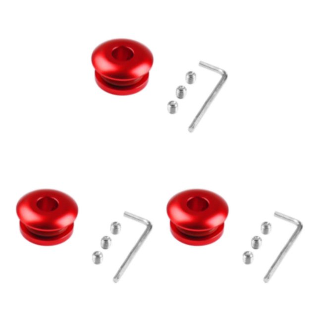 Justharion 1/2/3/5 Bouchon Universel - Boucle Sensible Accessoires d'Engrenage Installation Rouge 3PCS