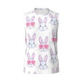 thumbnail image 6 of Picia Heart Rabbit mens Cotton Tank Undershirts , Moisture-wicking Ribbed Tanks, Lightweight Cotton Tank Undershirts-Small, 6 of 8
