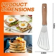 thumbnail image 2 of ACDANC 2Pcs Stainless Steel Spatula,Soft Flexible Spatula Metal Spatula,Quick Oil Draining Spatulas for Kitchen Use,Style4,9.84*2.64*0.39in, 2 of 7
