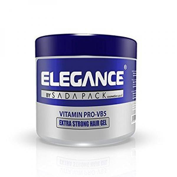 Elegance Extra Strong Hair Gel, Blue, 33.8 Ounce