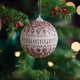 thumbnail image 1 of Puntoco Bola de espuma navideña de 8 cm, pegatina de red, bola de polvo dorado con encaje, colgante para árbol de Navidad, bola decorativa, 1 of 6