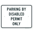 thumbnail image 1 of Florida Handicap Parking Sign, Parking By Disabled Permit Only Sign, 18x24 Aluminum, 1 of 1