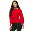 Sofia Jeans by Sofia Vergara Women’s 2-Way Surplice Sweater