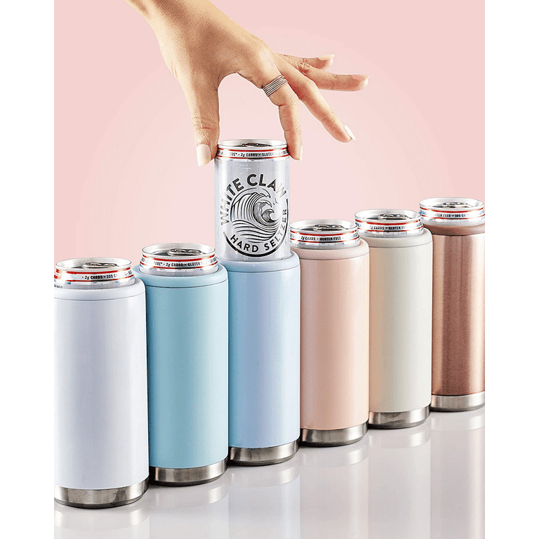  Maars Standard Can Cooler for Beer & Soda  Stainless Steel  12oz Beverage Sleeve, Double Wall Vacuum Insulated Drink Holder - Moonrock  Glitter: Home & Kitchen
