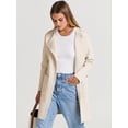 thumbnail image 5 of Luniro Womens Fall Jackets Oversized Trench Coat Open Front Casual Long Cardigan Sweater Clothing, 5 of 11