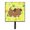 Green, variant on Puppy on Yellow Pawprints Leash or Key Holder