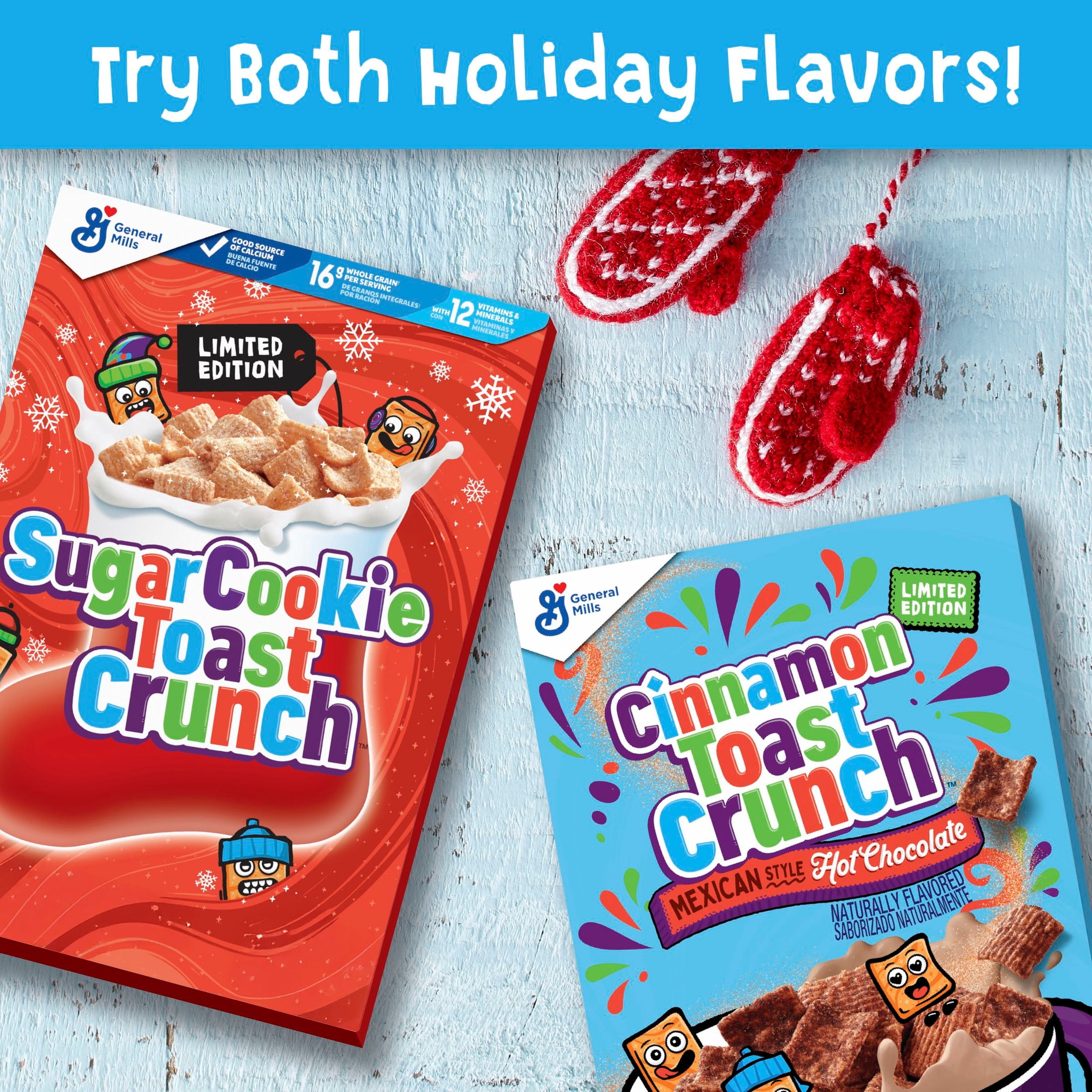 Cinnamon Toast Crunch Breakfast Cereal, Mexican Style Hot Chocolate, Family Size, Limited Edition, 18.8 oz