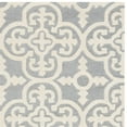 thumbnail image 3 of Safavieh Cambridge Collection CAM133D Handmade Moroccan Geometric Silver and Ivory Premium Wool Runner (2'6" x 20'), 3 of 3