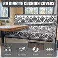 thumbnail image 4 of Uorisanigo RV Dinette Cushion Covers Camper Dinette Seat Covers Washable Bohinia Elephant Couch Cushion Slipcovers for RV Camper Car Bench Seats (1 Backrest Cover & 1 Bench Cover), 4 of 7