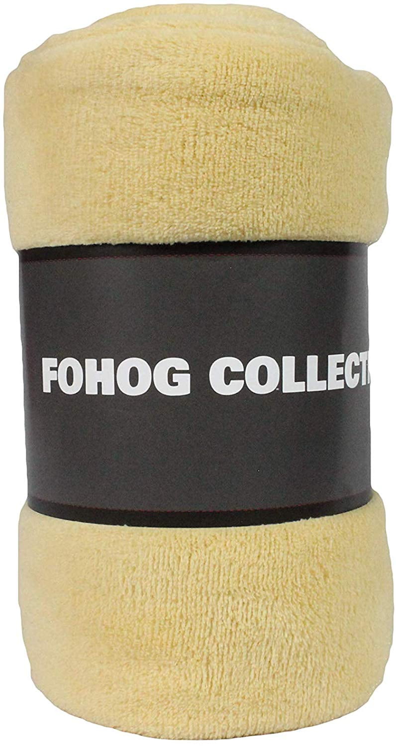 Fleece Blanket Beige Small Plush Throw Blankets for Couch Flannel Soft Lightweight Microfiber