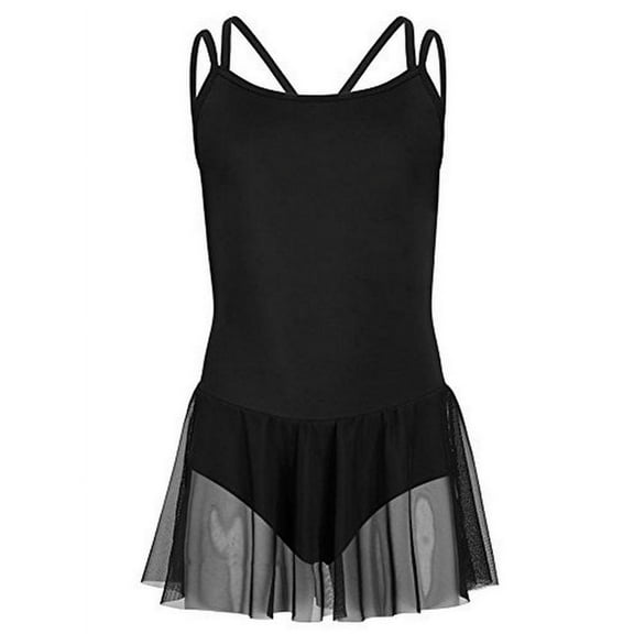 Capezio Girls Carefree Camisole Dress, Black, Intermediate