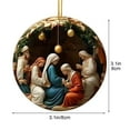thumbnail image 5 of JilgTeok Home Essential Clearance Plastic Nativity Scene Ornaments Bulk, Religious Christmas Ornaments for Christmas Tree. Birth of Jesus Hanging Decorations, Holy Christian Gifts(3.1*3.1in), 5 of 8