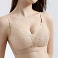 thumbnail image 6 of ShomPort Wireless Underwear for Womens Embroider Stretchy Full Coverage Hook and Eye Supportive Comfort Daily Bras, 6 of 8