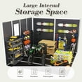 thumbnail image 5 of 8x8 FT Polypropylene Storage Shed – Heavy-Duty Waterproof Garden Shed with HD Window & Lockable Door – Dark Gray, 5 of 24
