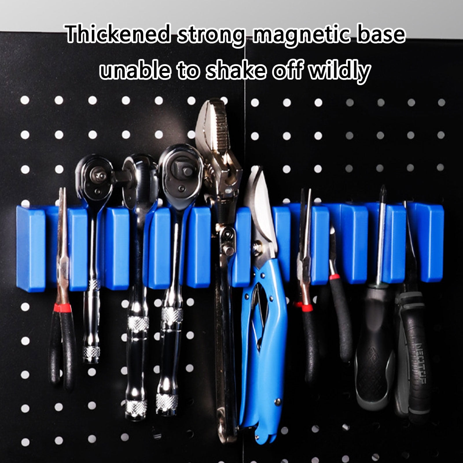 Heavy Duty Storage Rack For Garage Tools Wrench Pliers Screwdriver Wall Mounted Organizers Sturdy ABS Design