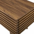 thumbnail image 7 of Contemporary Modern Urban Designer Living Room Lounge Club Lobby Media TV Stand Storage Set, Wood, Natural Walnut Brown, 7 of 7