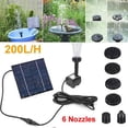thumbnail image 4 of Bomba de agua alimentada por panel solar de 200 l/h para jardín, piscina, estanque, acuario, fuente decorativa, 4 of 5