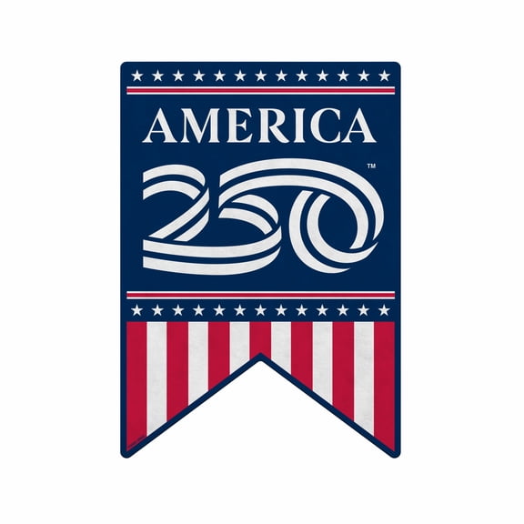 America's 250th Birthday Shape Cut Pennant