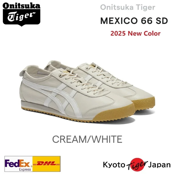 Onitsuka & Tiger MEXICO 66 SD ( CREAM/WHITE ) 1183A872.119 Unisex Casual 2025 New