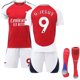 thumbnail image 1 of 2024-2025 Arsenal Hemmatröja Barn Fotbollsset med Strumpor nr 9 Jesus No.9/NC/ 28, 1 of 1