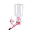 thumbnail image 1 of Dispensador de agua para mascotas sin goteo, hervidor para mascotas que se puede subir y bajar (rosa), 1 of 4
